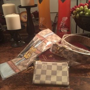 Belt scarf and coin pouch Brand New